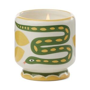 Paddywax A Dopo Candle- Wild Lemongrass Painted Painted Snake Ceramic